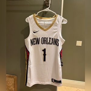 NWT Zion Williamson New Orleans Pelicans Nike 2022/23 White Swingman Jersey - M